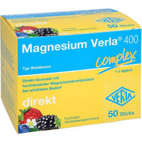 Produktbild von Magnesium Verla 400 Direkt-Granulat Waldbeere 50 Stück zuckerfrei laktosefrei glutenfrei für Erwachsene