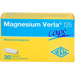 Magnesium Verla Bisglycinat Kapseln vegan zuckerfrei glutenfrei laktosefrei für Schwangere und Stillende 30 Stück – Bild 1 von 2