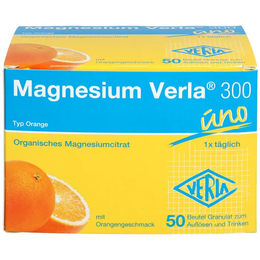 Magnesium Verla Citrat 300 Orange Pulver 50 Stück zuckerfrei glutenfrei laktosefrei für Erwachsene – Bild 1 von 1