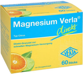 Magnesium Verla direkt Citrat Granulat Citrus vegan glutenfrei laktosefrei 60 Stück – Bild 1 von 2