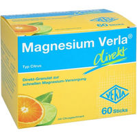 Produktbild von Magnesium Verla direkt Citrat Granulat Citrus vegan glutenfrei laktosefrei 60 Stück