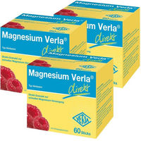 Produktbild von Magnesium Verla Direkt Citrat Himbeere Sticks zuckerfrei glutenfrei laktosefrei 180 Stück
