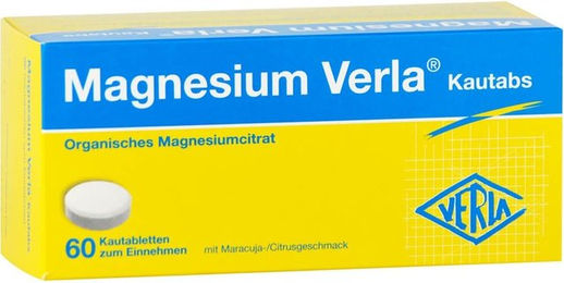 Magnesium Verla Magnesiumcitrat Lutschtabletten 60 Stück vegan glutenfrei und laktosefrei für Schwangere, Stillende und Sportler – Bild 1 von 3