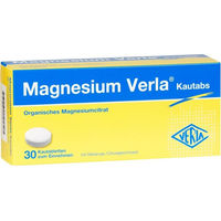 Produktbild von Magnesium Verla Magnesiumcitrat Lutschtabletten vegan glutenfrei laktosefrei 30 Stück