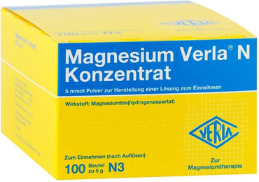 Magnesium Verla N Konzentrat Pulver für Kinder und Erwachsene 100 Stück – Bild 1 von 3