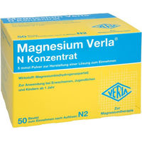 Produktbild von Magnesium Verla N Konzentrat Pulver mit organischem Magnesiumaspartat Mandarinen-Geschmack 500 Stück