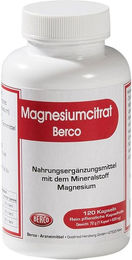 Magnesiumcitrat Berco-Arzneimittel Kapseln pflanzlicher Ursprung 120 Stück – Bild 1 von 1
