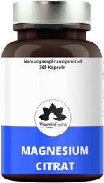 Magnesiumcitrat Kapseln von VitaminFuchs hochdosiert 180 Stück – Bild 1 von 3