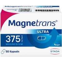 Produktbild von Magnetrans 375 mg ultra Magnesium Kapseln von STADA, vegan, laktosefrei und glutenfrei, 50 Stück