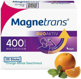 Magnetrans duo-aktiv Magnesium 400 mg Direktgranulat Sticks vegan laktosefrei glutenfrei – Bild 1 von 1