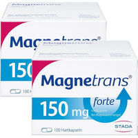 Produktbild von Magnetrans forte Magnesiumkapseln mit 150 mg Magnesium, laktosefrei und glutenfrei für Erwachsene und Heranwachsende, 200 Kapseln