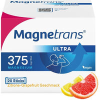 Produktbild von Magnetrans ULTRA 375 mg Magnesiumoxid Direktgranulat Sticks vegan laktosefrei glutenfrei zuckerfrei für Erwachsene und Kinder