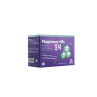 Produktbild von Magnimore B6 SM Magnesiumcitrat-Malat mit aktivem Vitamin B6 P5P Sticks 30 Stück