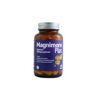 Produktbild von Magnimore Plus Magnesium Komplex von TAB Pharmaceuticals 60 Kapseln vegan glutenfrei und ohne Zusatzstoffe für Sportler