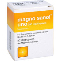 Produktbild von Magno Sanol Kapseln 243 mg 50 Stück für Schwangere und Stillende
