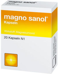 Magno sanol Kapseln von Zentiva mit Magnesiumoxid für Schwangere und Stillende 20 Stück – Bild 1 von 1