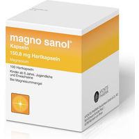 Produktbild von Magno Sanol Magnesium Oxid Hartkapseln mit 150,8 mg für Erwachsene und Kinder