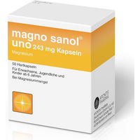 Produktbild von Magno Sanol Magnesium Oxid Kapseln 243 mg für Erwachsene Kinder und Sportler