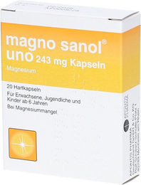 Magno sanol uno Zentiva Magnesium Oxid 243 mg Kapseln 20 Stück für Schwangere und Stillende – Bild 1 von 1