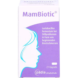 MAMBIOTIC Kapseln von Pädia GmbH ohne Gelatine für Schwangere und Stillende 21 Stück – Bild 1 von 3