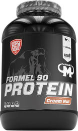 Mammut Nutrition Formel 90 Proteinpulver Creme-Nuss 3 kg – Vegetarisches 4-Komponenten Whey Protein Pulver mit Sojaproteinisolat, Milchprotein, Eiprotein und Vitamin B6 – 77% Eiweißgehalt – Bild 1 von 1