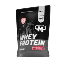 Mammut Nutrition Whey Protein Erdbeere Strawberry Cheesecake Chocolate Chip Pulver 1 kg – Bild 1 von 3