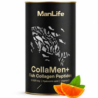 Produktbild von ManLife Fischkollagen Pulver mit 13000 mg Kollagen Peptiden, Hyaluronsäure und Vitamin C, 420 g