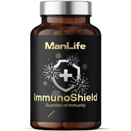 ManLife ImmunoShield Kräuter-Komplex Kapseln mit Acerola und Hagebutte für Männer 120 Kapseln – Bild 1 von 2