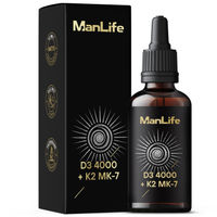 Produktbild von ManLife Vitamin D3 4000 UI + K2 MK-7 100 µg Tropfen 50ml 200 Portionen