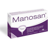 Produktbild von Manosan D-Mannose Kautabletten 2000 mg mit Biotin, Riboflavin, Vitamin C, Zink und Selen, laktosefrei und glutenfrei