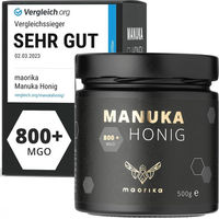 Produktbild von maorika Manuka Honig MGO 800+ aus Neuseeland flüssig