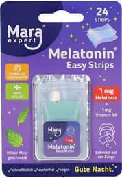 Mara Expert Melatonin+ Easy Strips mit Vitamin B6 1 mg vegan und zuckerfrei – Bild 1 von 2