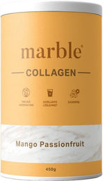 marble© Collagen Mango-Passionfruit Pulver mit Kollagenpeptiden zuckerfrei glutenfrei laktosefrei 450 g – Bild 1 von 2