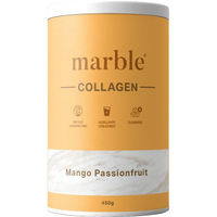 Produktbild von marble© Collagen Mango-Passionfruit Pulver mit Kollagenpeptiden zuckerfrei glutenfrei laktosefrei 450 g