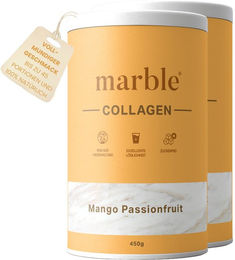 marble Collagen Mango Passionfruit Pulver zuckerfrei und ohne Zusatzstoffe – Bild 1 von 2