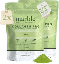 marble© Collagen Pro Matcha mit Vitamin C, Zink und Biotin Pulver zuckerfrei 900 g – Bild 1 von 1