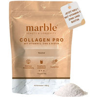 Produktbild von marble Collagen Pro Pulver Geschmacksneutral – Reines Rinderkollagen mit Vitamin C, Zink & Biotin, zuckerfrei, glutenfrei und laktosefrei
