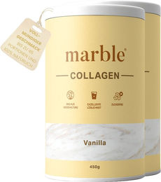 marble© Collagen Pulver Vanille zuckerfrei mit Kollagenpeptiden Typ I, II und III aus Rind 900 g – Bild 1 von 2