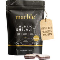 Produktbild von marble© Mumijo Shilajit Original Kapseln vegan ohne Zusatzstoffe 120 Stück