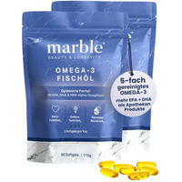 Produktbild von marble Omega-3 Fischöl hochdosiert 180 Kapseln