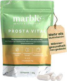 marble Prosta Vital Prostata Komplex Kräuter-Komplex Kapseln vegan für Männer 120 Stück – Bild 1 von 4