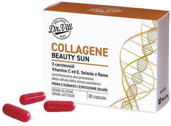 Marco Viti Farmaceutici Collagene Beauty Sonnenschutz Kapseln glutenfrei und laktosefrei 30 Stück – Bild 1 von 1