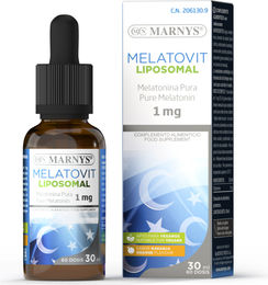 MARNYS MELATOVIT LIPOSOMAL Vegan Melatonin-Präparat mit Orangengeschmack in flüssiger Form 30 ml – Bild 1 von 1