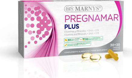 MARNYS Pregnamar Plus Schwangerschaftsvitamine für Schwangere und Stillende 60 Kapseln – Bild 1 von 1