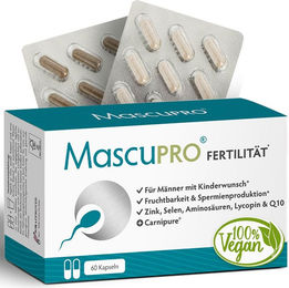 MascuPRO Fertilität Kapseln für Männer vegan 180 Stück – Bild 1 von 2