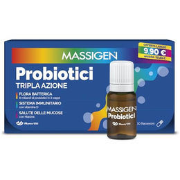 MASSIGEN Probiotika Flüssigkeit glutenfrei und laktosefrei für Erwachsene und Kinder 10 Fläschchen à 8 ml – Bild 1 von 2