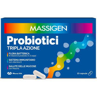 Produktbild von Massive Probiotics von Marco Viti Farmaceutici, 10 Kapseln, gluten- und laktosefrei