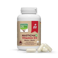 Produktbild von Masticlife Mastix+ Vitamin D3 Kapseln mit Chios Mastix und Prebiotika, 160 Kapseln, vegetarisch, laktosefrei und glutenfrei