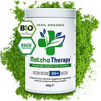 Produktbild von MatchaTherapy Bio Matcha Pulver Ceremonial Grade mit min. 90mg/g EGCG ohne Zusatzstoffe 60g