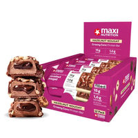 Produktbild von MaxiNutrition Creamy Core Protein Riegel Schokolade-Karamell 12x45g zuckerfrei ohne Zusatzstoffe